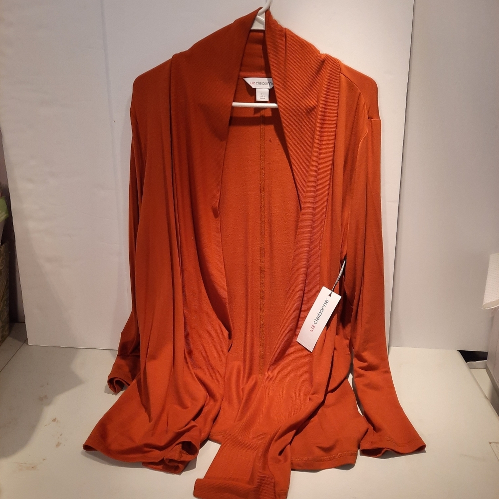 Liz Claiborne Terracotta Sweater NEW